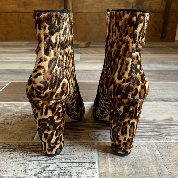 Jessica Simpson Leopard High Heel Booties - Picture 4 of 8